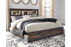 Drystan King Bookcase Bed with 2 Storage Drawers - B211B51