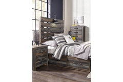 Drystan Full Panel Bed with 2 Storage Drawers - B211B9