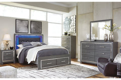 Lodanna Queen Panel Bed with 2 Storage Drawers - B214B3