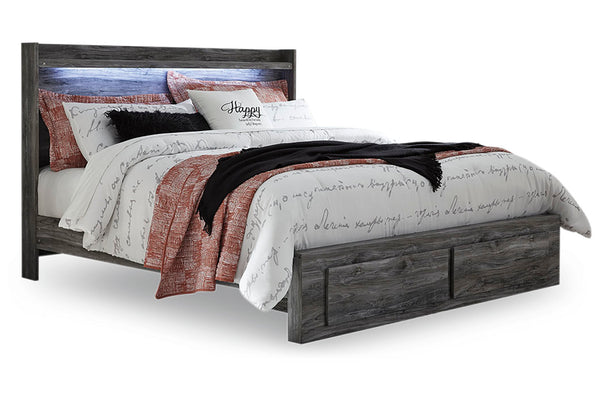Baystorm King Panel Bed with 2 Storage Drawers - B221B12