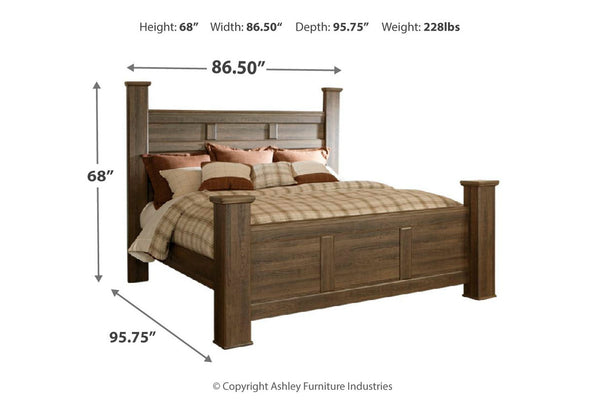 Juararo King Poster Bed - B251B10