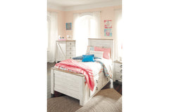 Willowton Twin Panel Bed with 2 Storage Drawers - B267B21
