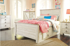 Willowton Full Panel Bed with 2 Storage Drawers - B267B22