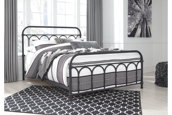 Nashburg Queen Metal Bed - B280-681