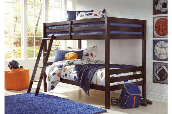 Halanton Twin over Twin Bunk Bed with Ladder - B328-59