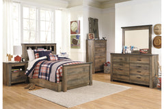 Trinell Twin Bookcase Bed with 1 Large Storage Drawer - B446B22