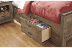 Trinell Full Panel Bed with 2 Storage Drawers - B446B10