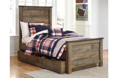 Trinell Twin Panel Bed with 1 Large Storage Drawer - B446B8