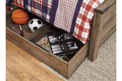 Trinell Twin Panel Bed with 1 Large Storage Drawer - B446B8