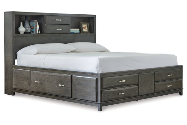 Caitbrook Queen Storage Bed with 8 Drawers - B476B2