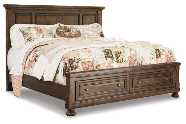 Flynnter King Panel Bed with 2 Storage Drawers - B719B14