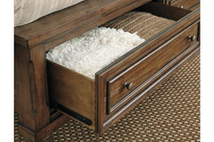 Flynnter California King Panel Bed with 2 Storage Drawers - B719B15