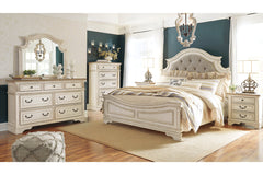 Realyn California King Upholstered Panel Bed - B743B7