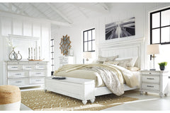 Kanwyn King Panel Bed with Storage Bench - B777B9