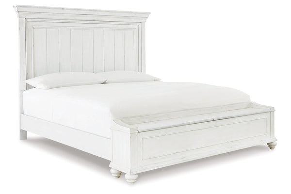 Kanwyn Queen Panel Bed with Storage Bench - B777B6
