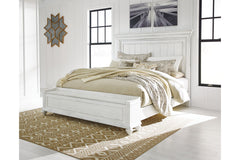 Kanwyn California King Panel Bed with Storage Bench - B777B12