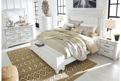 Kanwyn King Panel Bed with Storage Bench - B777B9