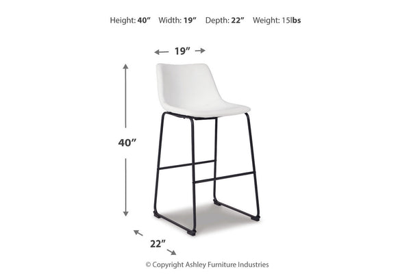 Centiar Pub Height Bar Stool - D372-730
