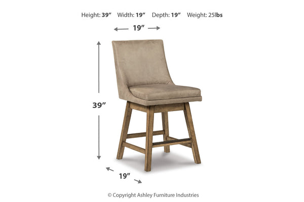 Tallenger Counter Height Bar Stool - D380-524