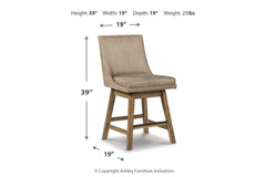 Tallenger Counter Height Bar Stool - D380-524