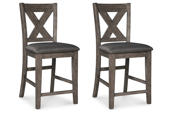 Caitbrook Counter Height Upholstered Bar Stool - D388-124