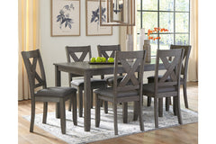 Caitbrook Dining Table and Chairs (Set of 7) - D388-425