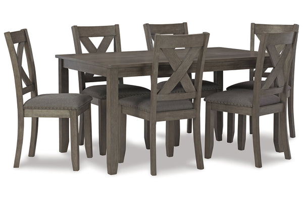 Caitbrook Dining Table and Chairs (Set of 7) - D388-425