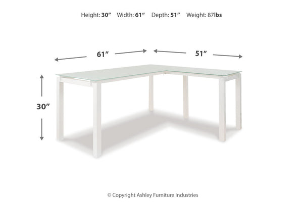 Baraga Home Office L-Desk - H410-24