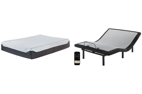 12 Inch Chime Elite Queen Adjustable Base with Mattress - M674M1