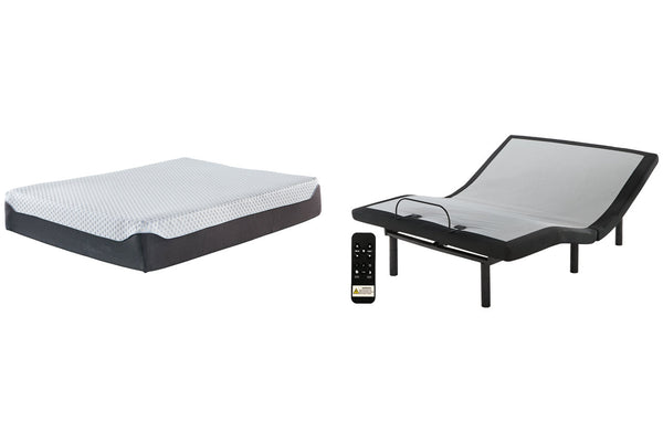 12 Inch Chime Elite Queen Adjustable Base with Mattress - M674M3