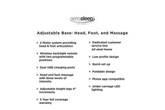 Head-Foot Model Better King Adjustable Base - M9X842