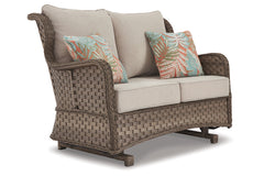 Clear Ridge Glider Loveseat with Cushion - P361-835