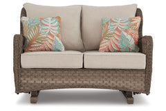 Clear Ridge Glider Loveseat with Cushion - P361-835