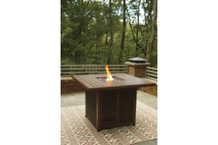 Paradise Trail Bar Table with Fire Pit - P750-665