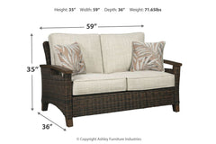 Paradise Trail Loveseat with Cushion - P750-835