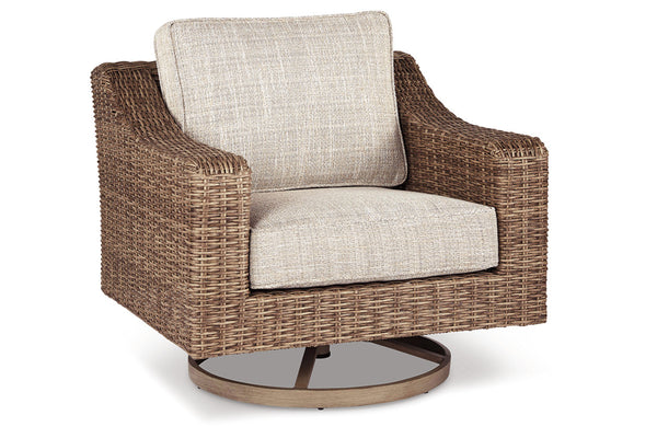 Beachcroft Outdoor Swivel Lounge with Cushion - P791-821