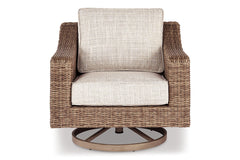 Beachcroft Outdoor Swivel Lounge with Cushion - P791-821