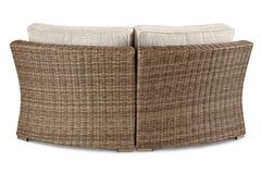 Beachcroft Outdoor Curved Corner Chair with Cushion - P791-851