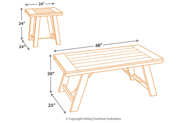 Noorbrook Table (Set of 3) - T351-13