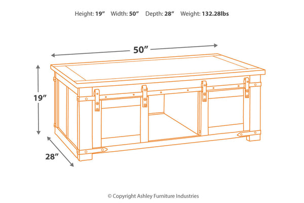 Budmore Coffee Table - T372-1