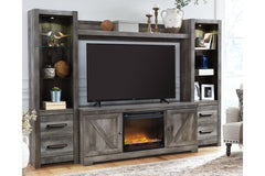 Wynnlow 4-Piece Entertainment Center with Electric Fireplace - W440W5