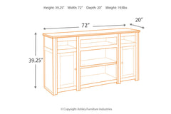 Harpan 72" TV Stand - W797-68