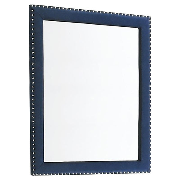 Melody Upholstered Dresser Mirror Pacific Blue - 223374