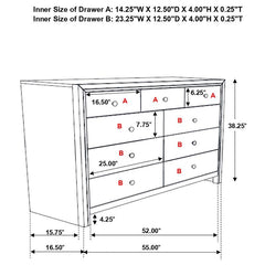 Serenity 5-piece Queen Bedroom Set Rich Merlot - 201971Q-S5