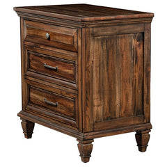 Avenue 3-drawer Nightstand Weathered Burnished Brown - 223032