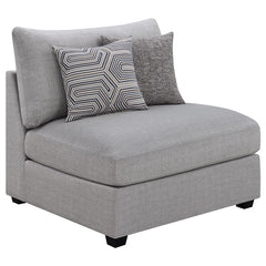 Cambria 5-piece Upholstered Modular Sectional Sofa Grey - 551511-S5B