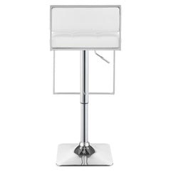 Alameda Adjustable Bar Stool White and Chrome - 100193
