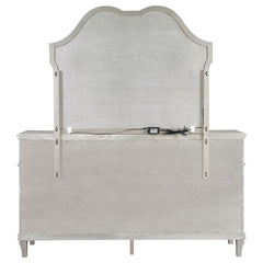 Evangeline 9-drawer Dresser with Mirror Silver Oak - 223393M