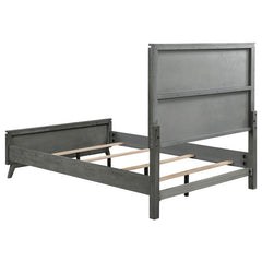 Nathan Wood Eastern King Panel Bed Grey - 224601KE