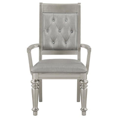 Bling Game Dining Room Set Metallic Platinum - 106471-S7